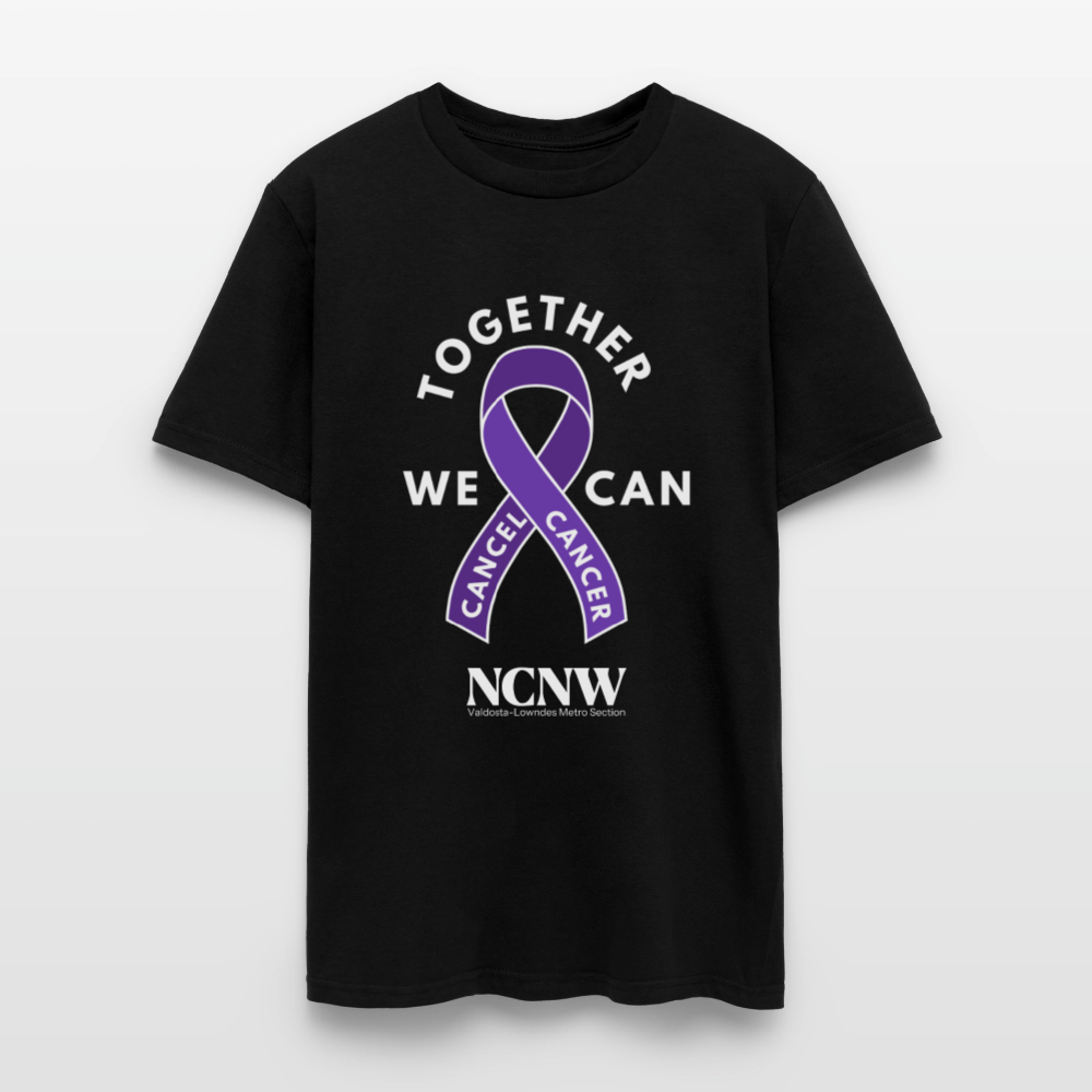 Together We Can Cancel Cancer Men's Relay For Life T-Shirt - black