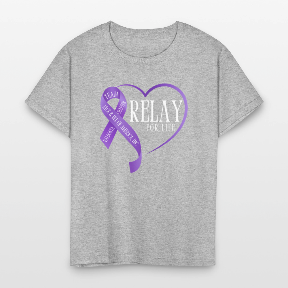 Valdosta JJOA Relay For Life Kids' T-Shirt - heather gray