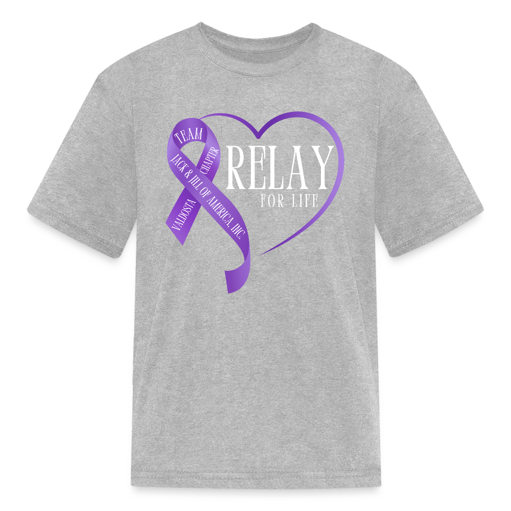Valdosta JJOA Relay For Life Kids' T-Shirt - heather gray