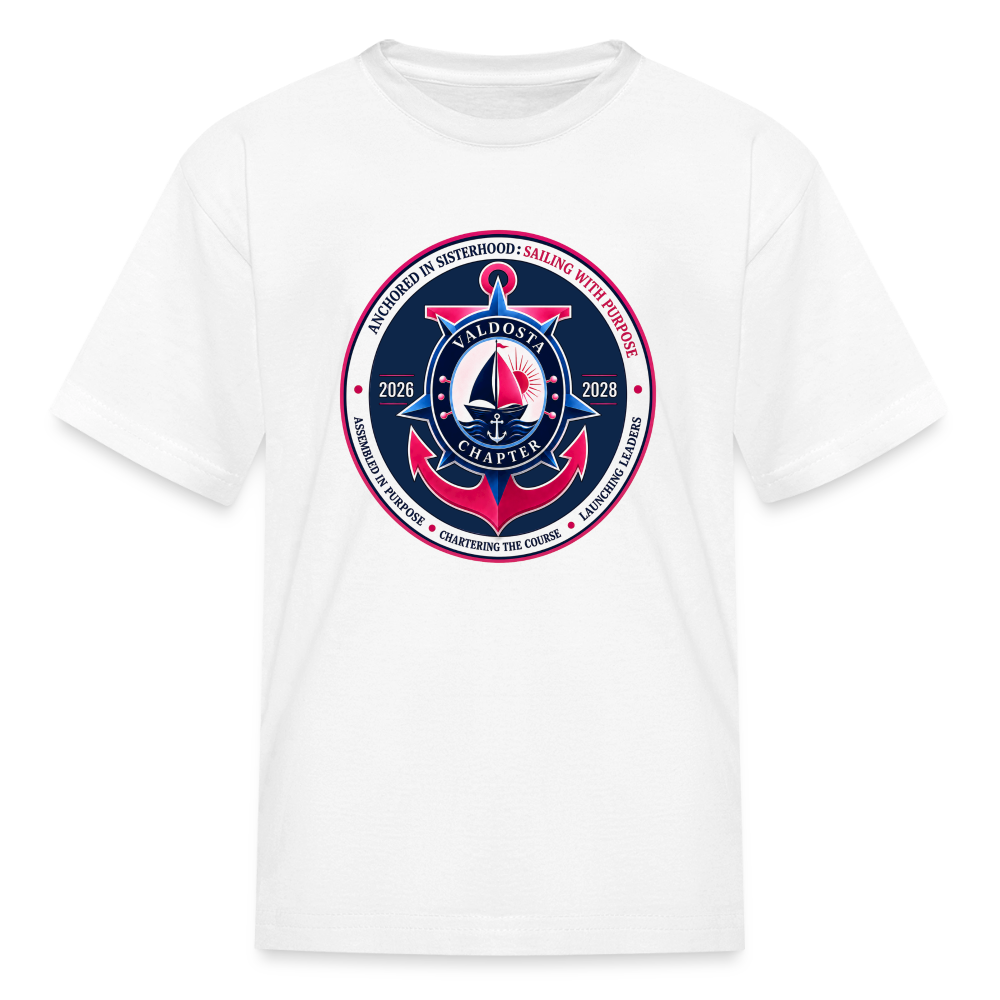 Valdosta JJOA 2026-2028 Theme Emblem Kids' T-Shirt - white