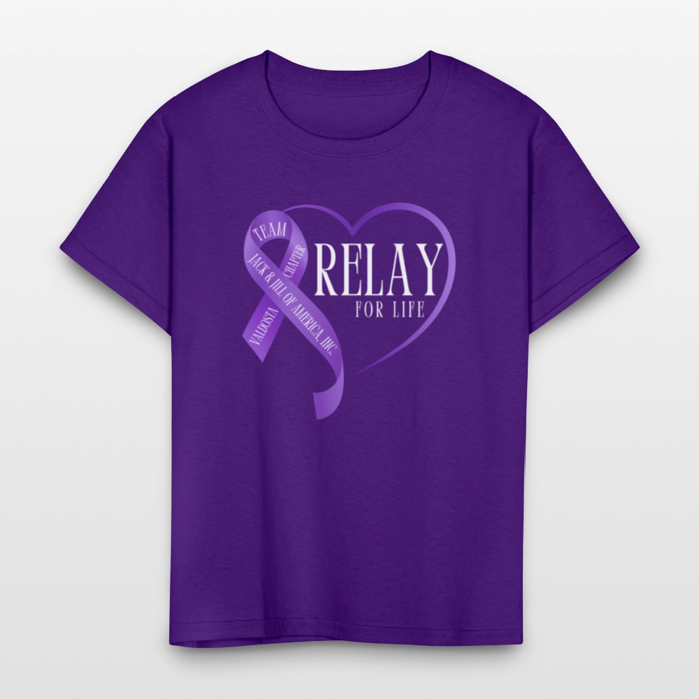 Valdosta JJOA Relay For Life Kids' T-Shirt - purple