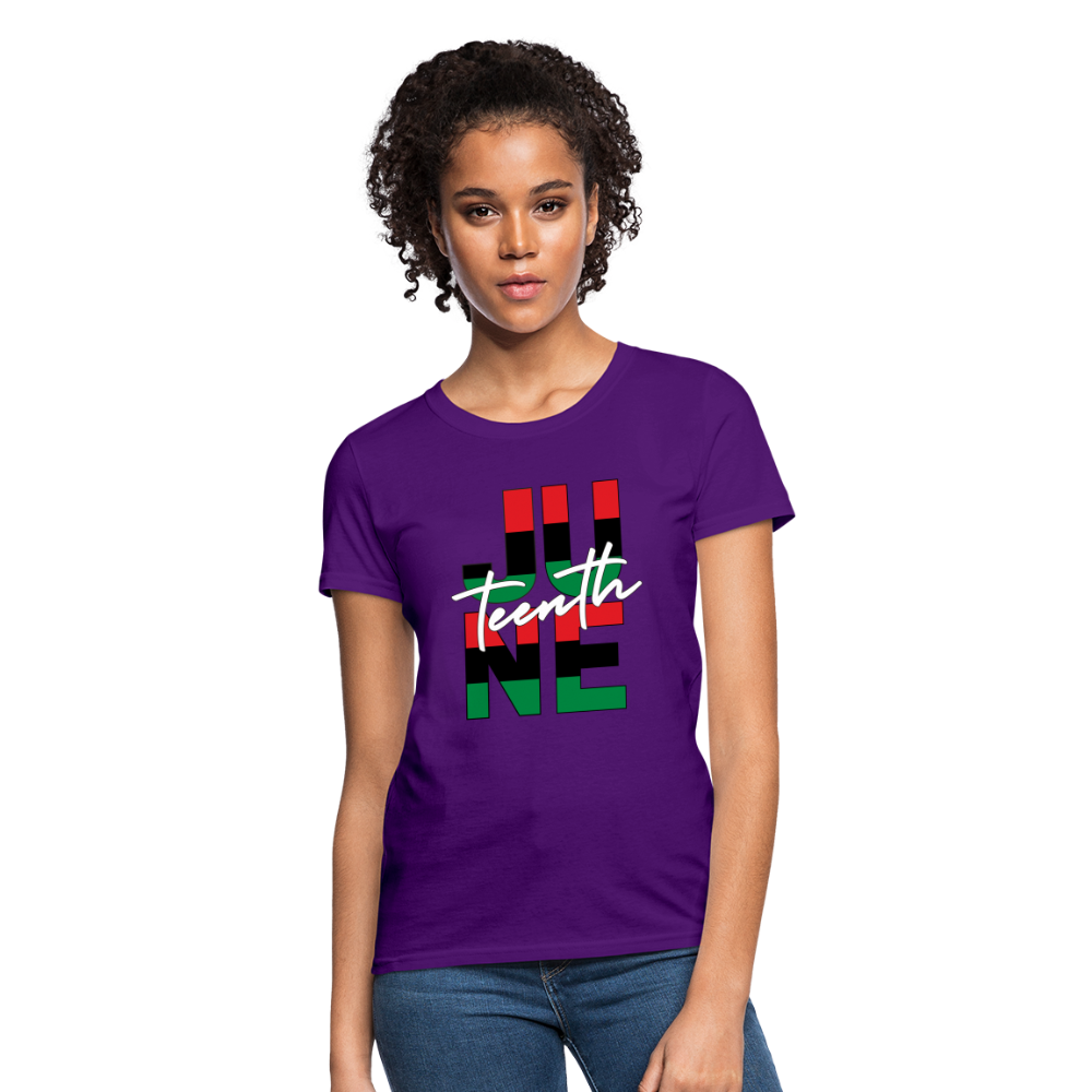 Juneteenth RBG Squared Women's T-Shirt - purple