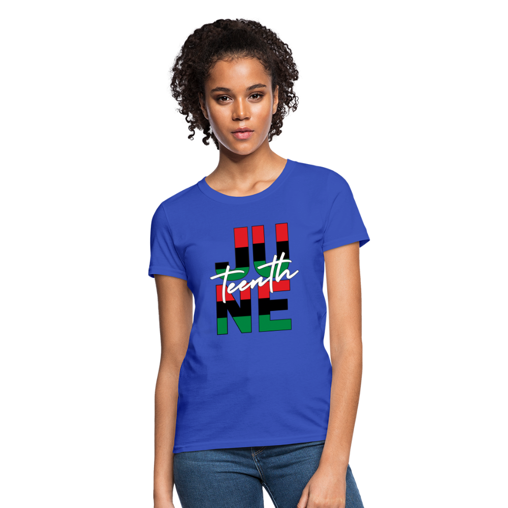 Juneteenth RBG Squared Women's T-Shirt - royal blue