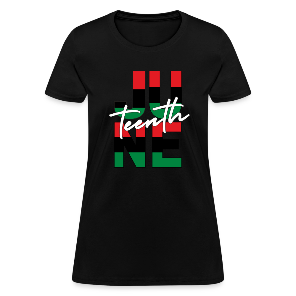 Juneteenth RBG Squared Women's T-Shirt - black