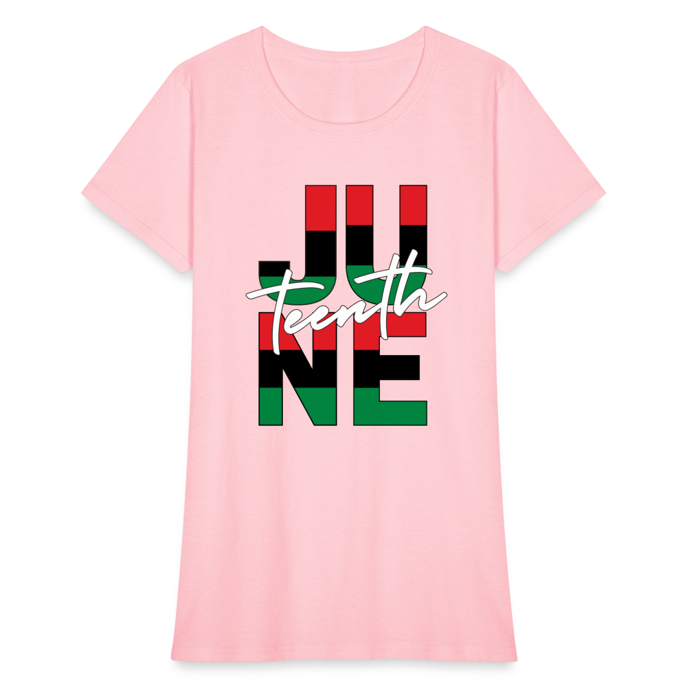 Juneteenth RBG Squared Women's T-Shirt - pink