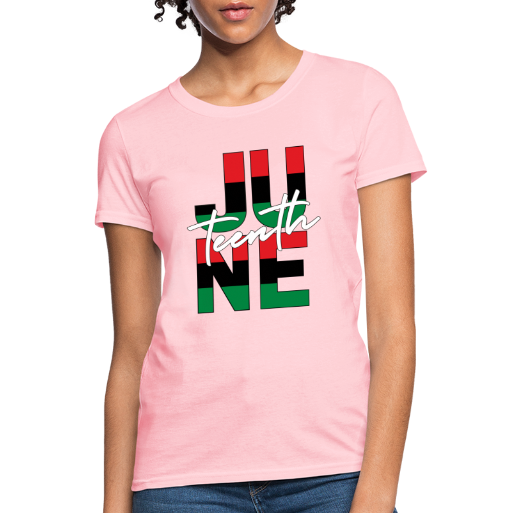 Juneteenth RBG Squared Women's T-Shirt - pink