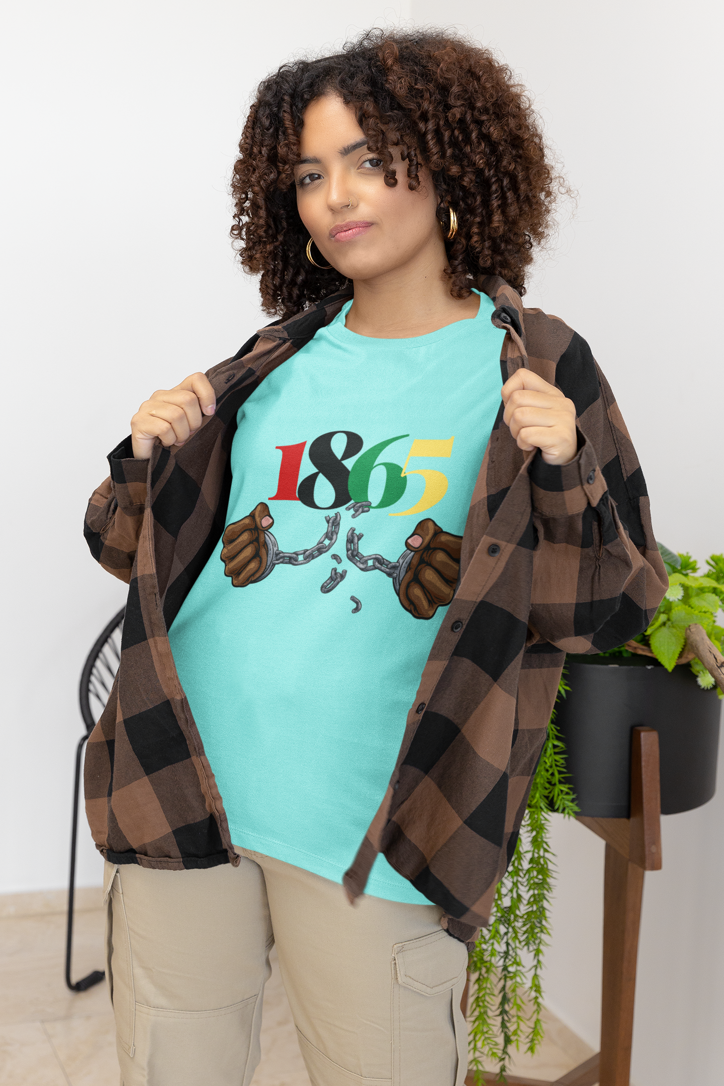 1865 Juneteenth Women’s Curvy T-Shirt