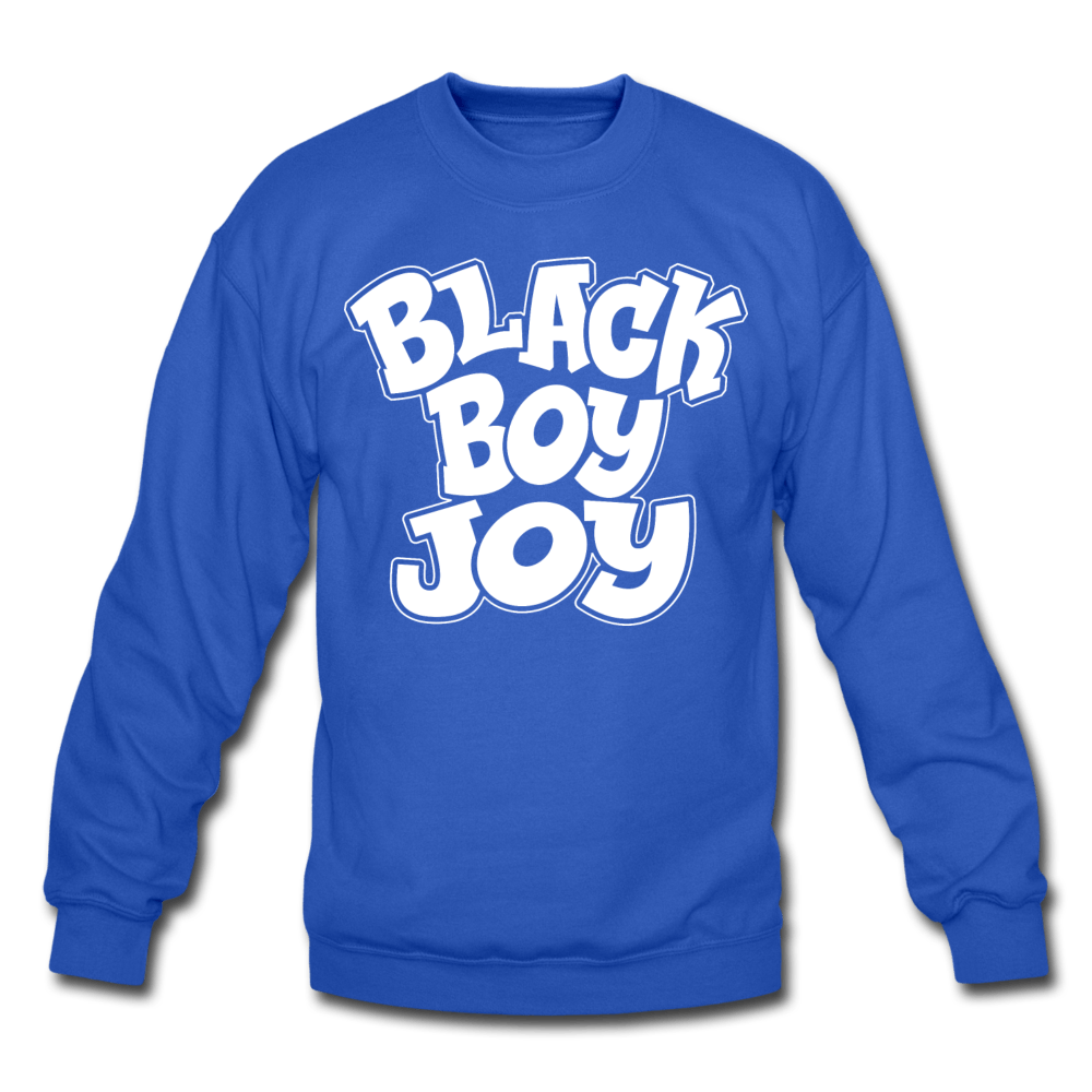 Black Boy Joy Men's Crewneck Sweatshirt (Style 2) - Chocolate Ancestor