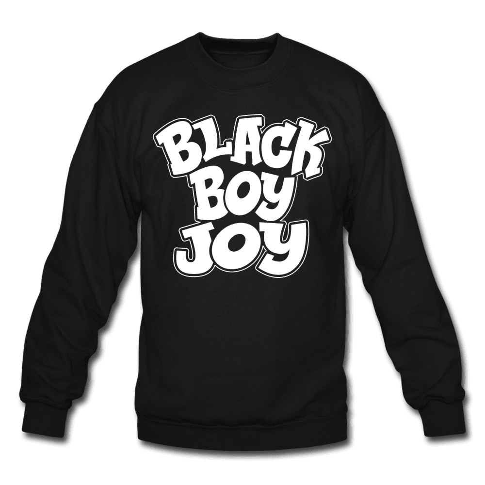 Black Boy Joy Men's Crewneck Sweatshirt (Style 2) - Chocolate Ancestor