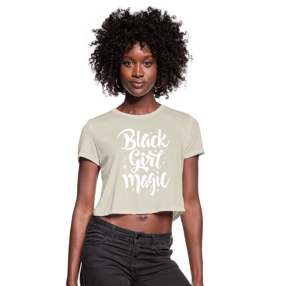 Black Girl Magic Women's Crop Top (Style 2) - Chocolate Ancestor