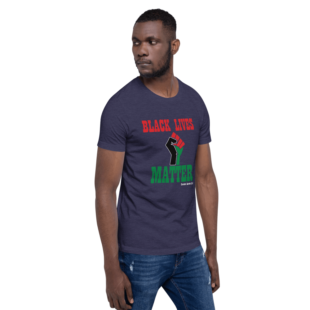 Black Lives Matter Pan African Short-Sleeve Unisex T-Shirt - Chocolate Ancestor