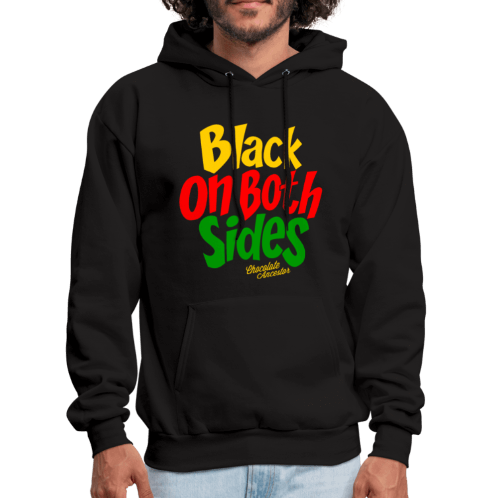 Black on Both Sides (YRG) Hoodie (Style 2) - Chocolate Ancestor