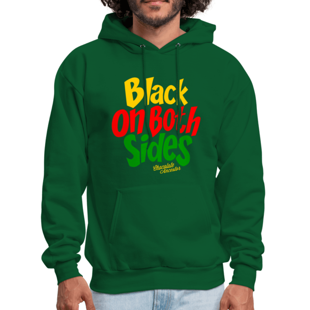 Black on Both Sides (YRG) Hoodie (Style 2) - Chocolate Ancestor