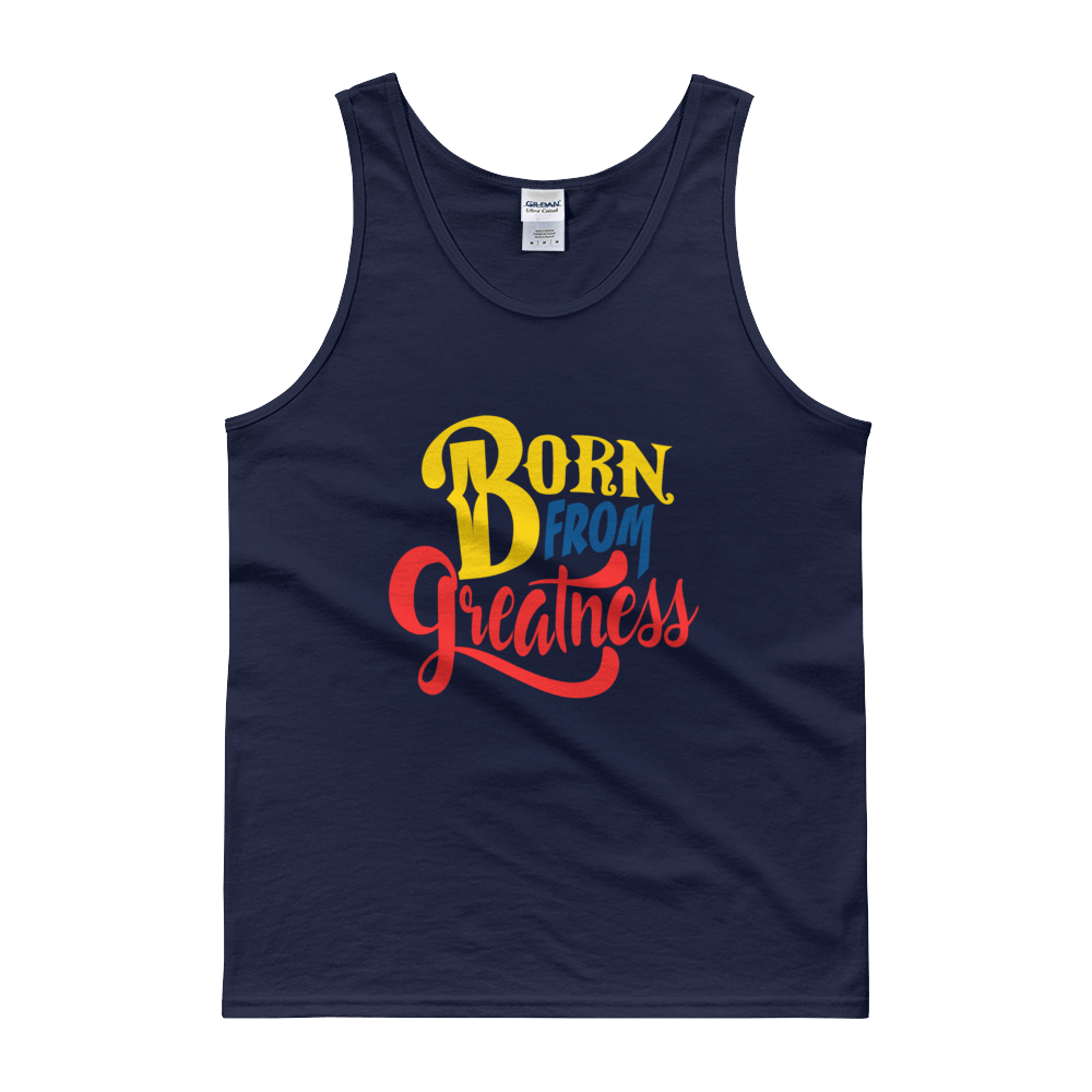 Born From Greatness (Color) Unisex Tank top - Chocolate Ancestor
