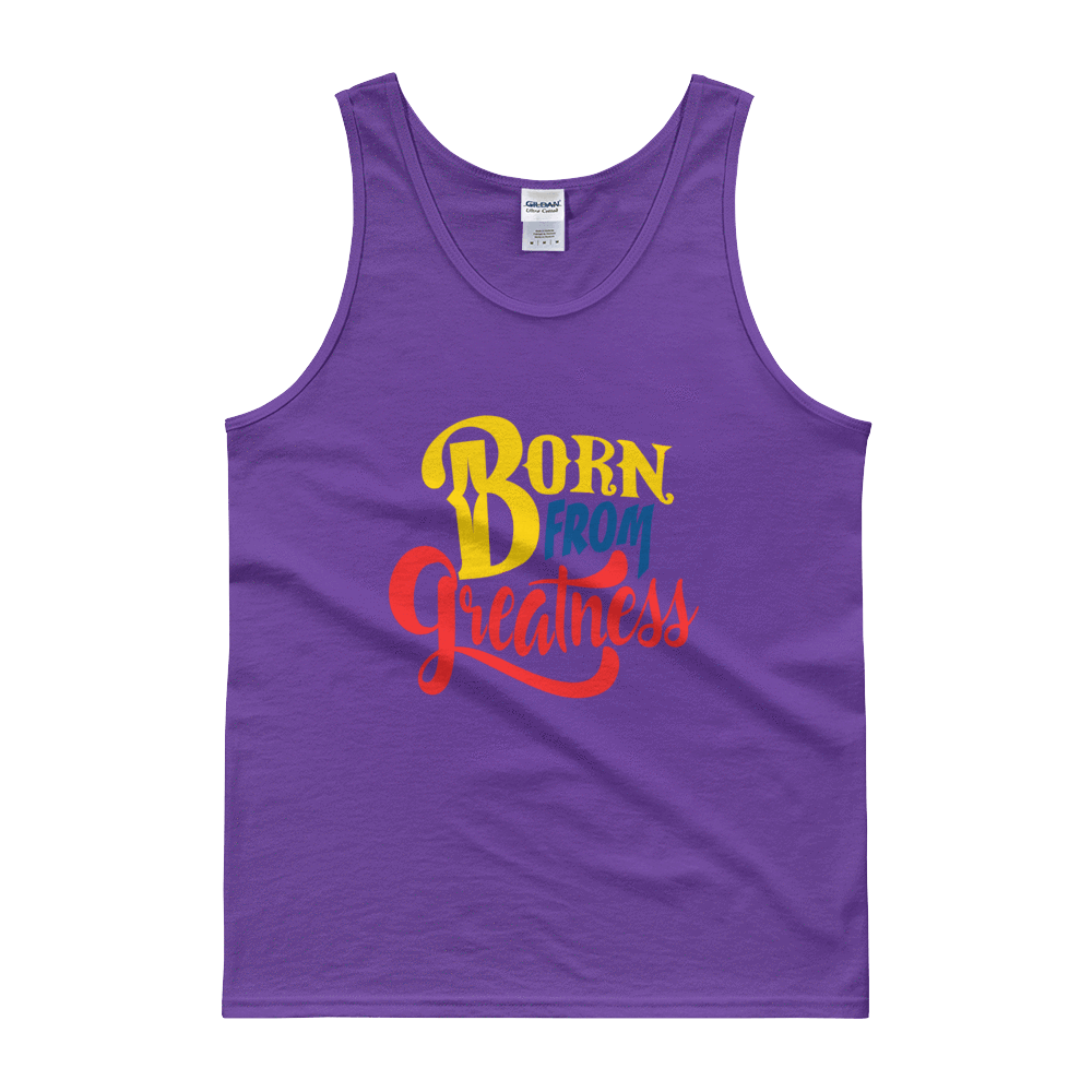 Born From Greatness (Color) Unisex Tank top - Chocolate Ancestor