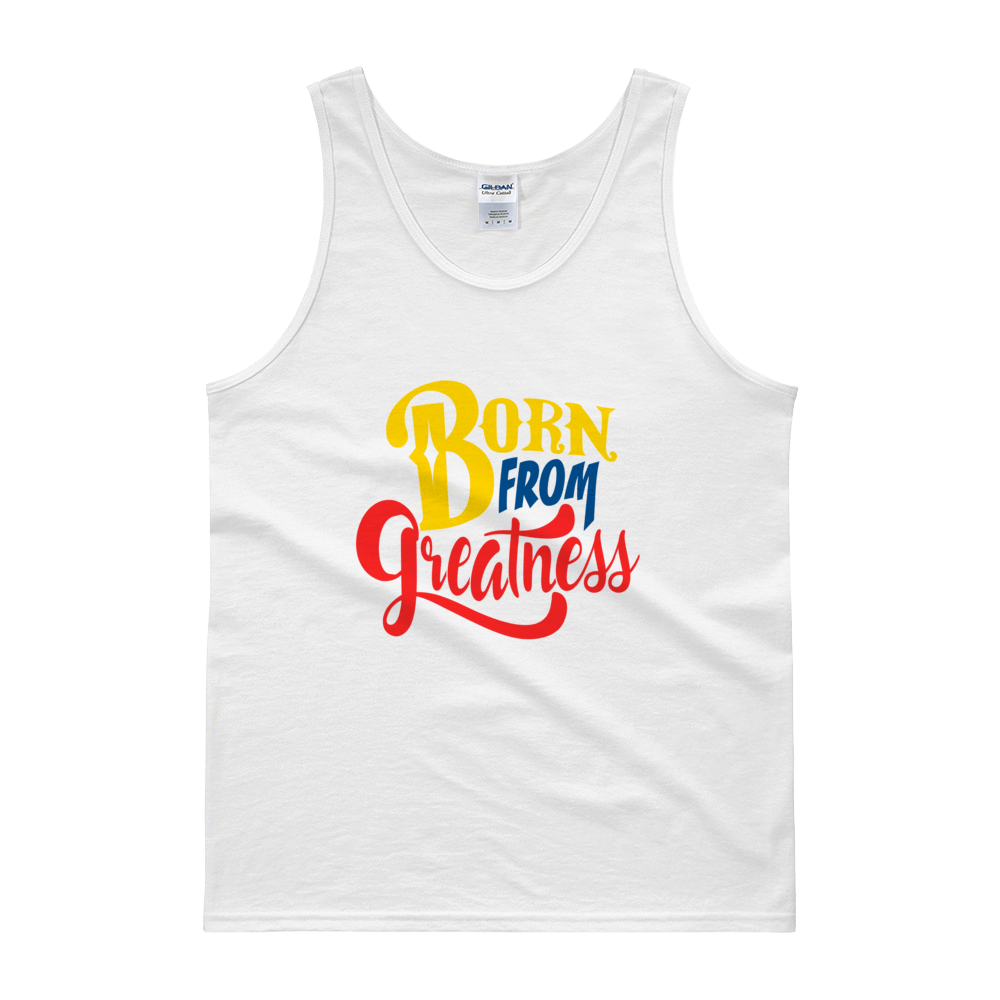 Born From Greatness (Color) Unisex Tank top - Chocolate Ancestor