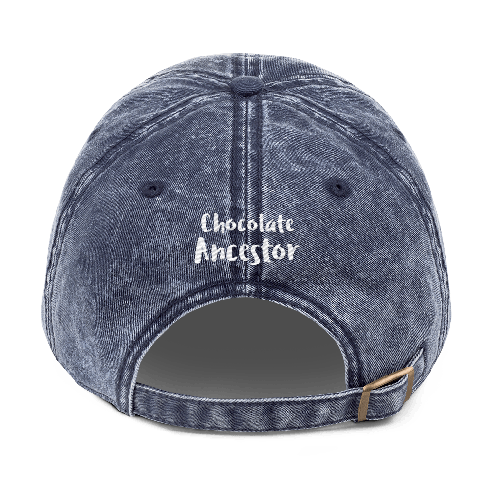 Defend Black Womanhood Vintage Cotton Twill Cap - Chocolate Ancestor