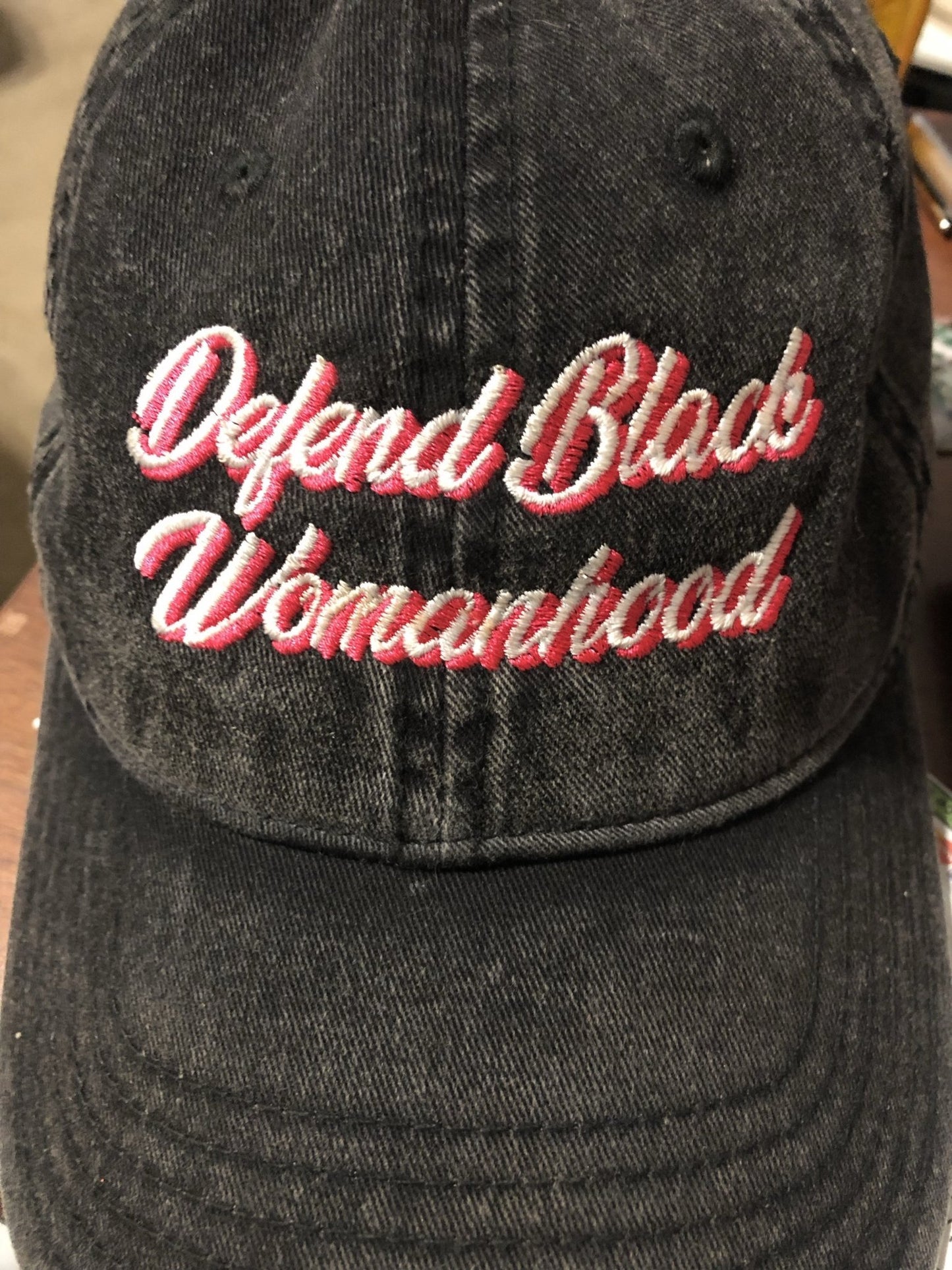 Defend Black Womanhood Vintage Cotton Twill Cap - Chocolate Ancestor