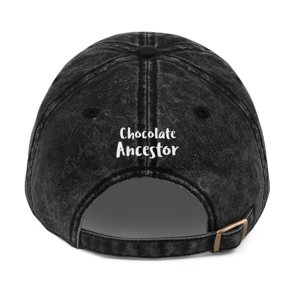 Defend Black Womanhood Vintage Cotton Twill Cap - Chocolate Ancestor