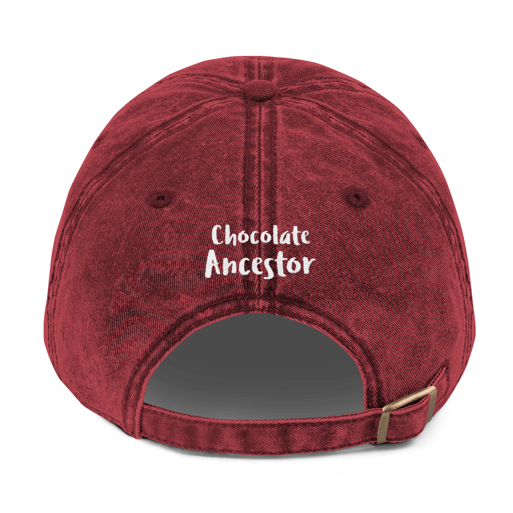 Defend Black Womanhood Vintage Cotton Twill Cap - Chocolate Ancestor