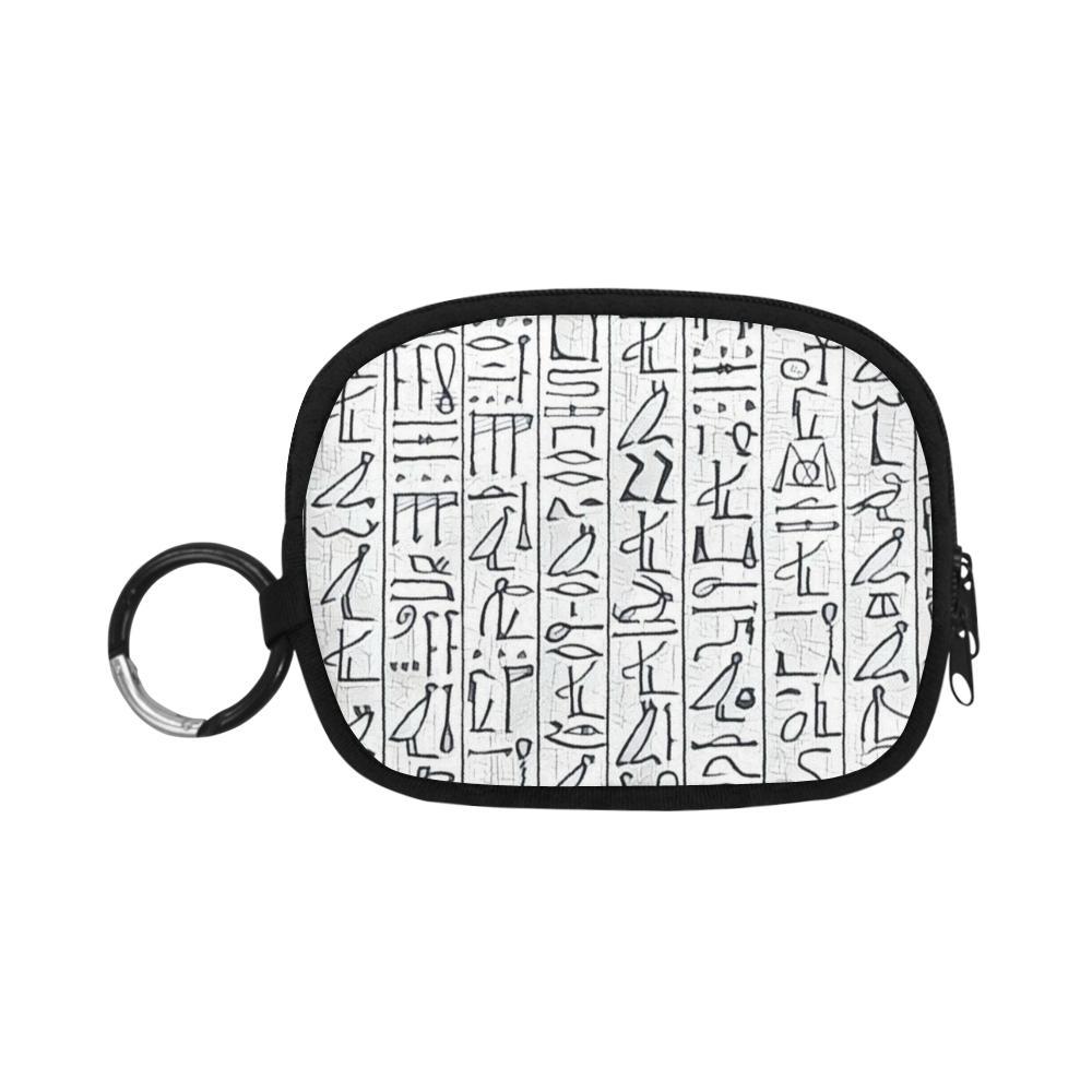 Egyptian Hieroglyphics Coin Purse - Chocolate Ancestor