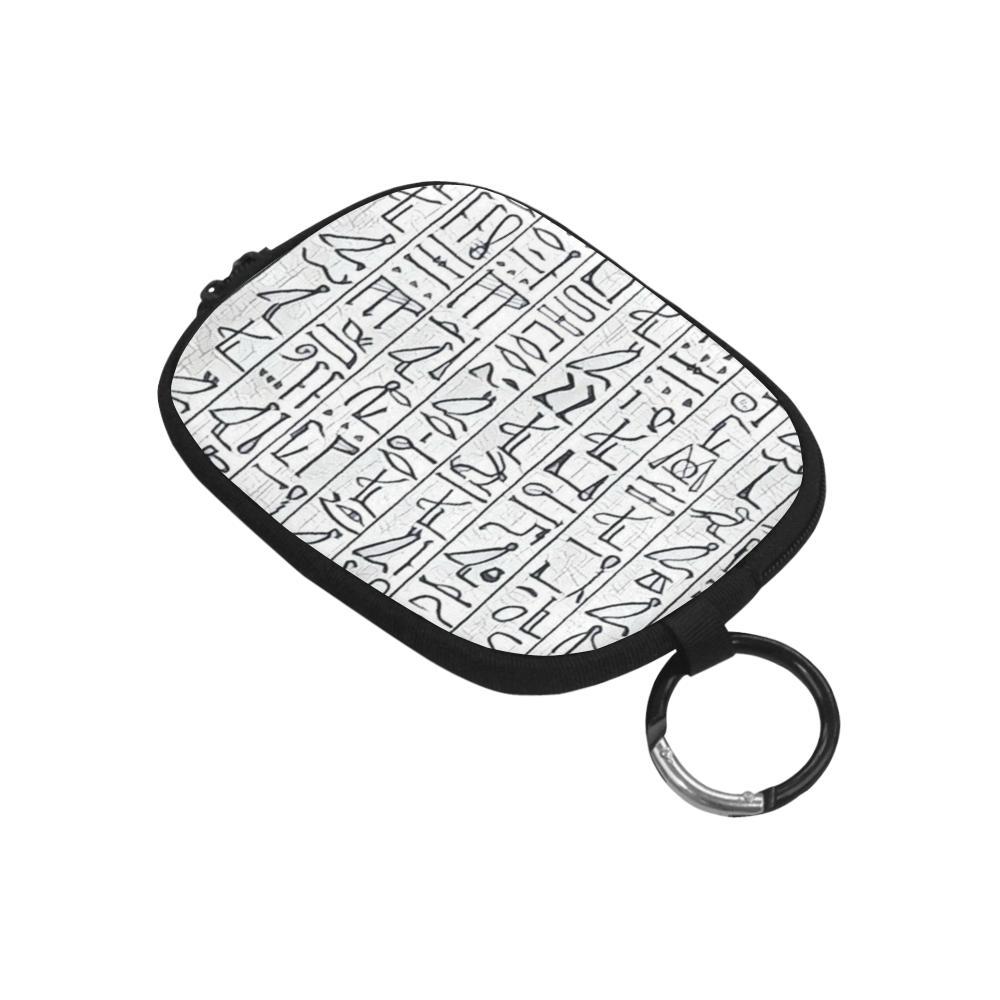 Egyptian Hieroglyphics Coin Purse - Chocolate Ancestor
