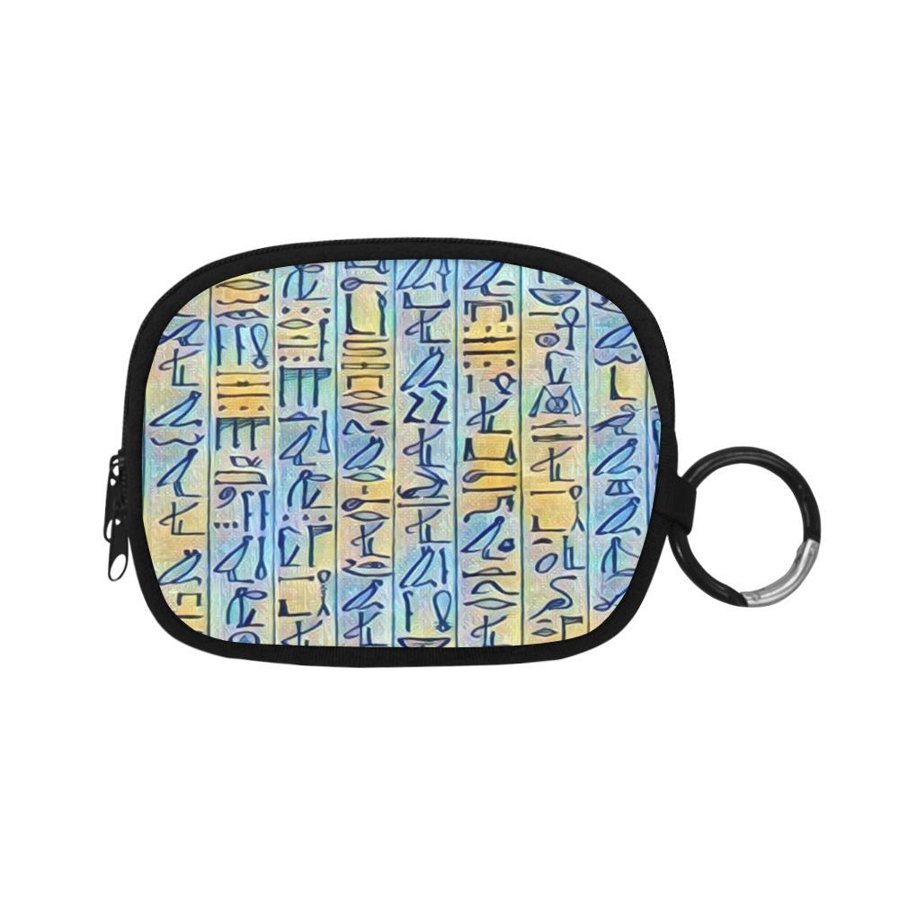 Egyptian Hieroglyphics Coin Purse - Chocolate Ancestor