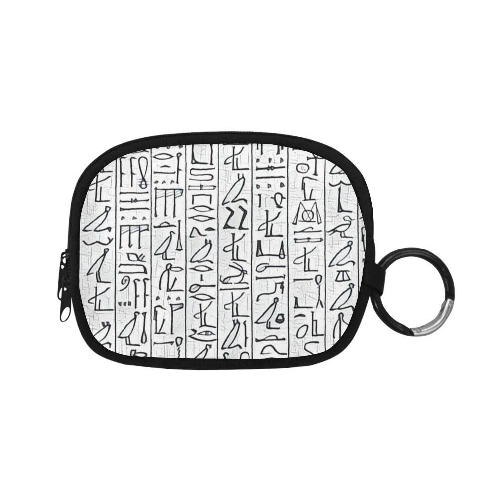 Egyptian Hieroglyphics Coin Purse - Chocolate Ancestor
