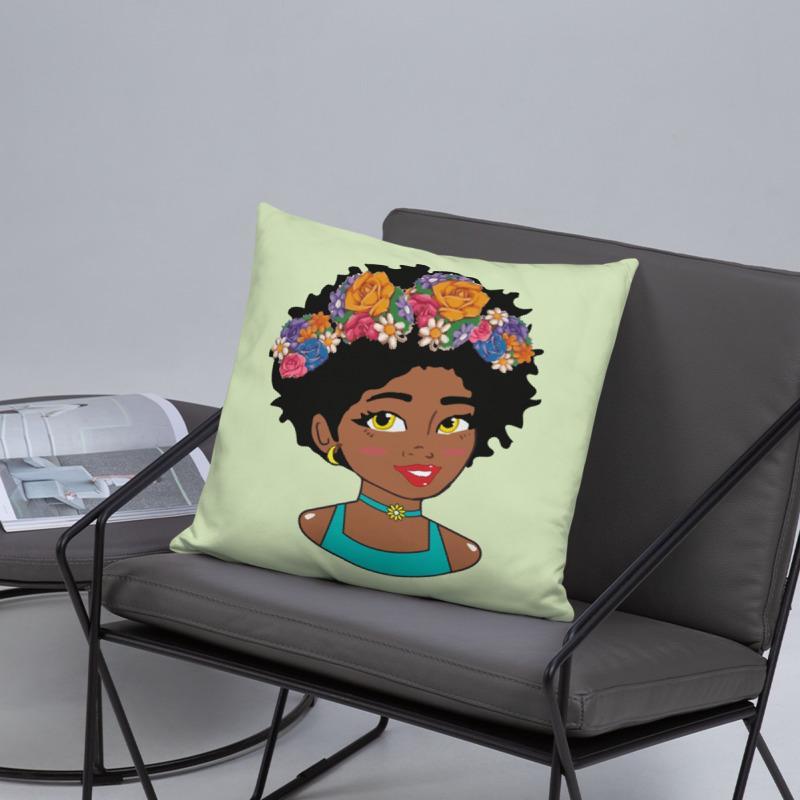 Filter Diva Square Pillow - Chocolate Ancestor