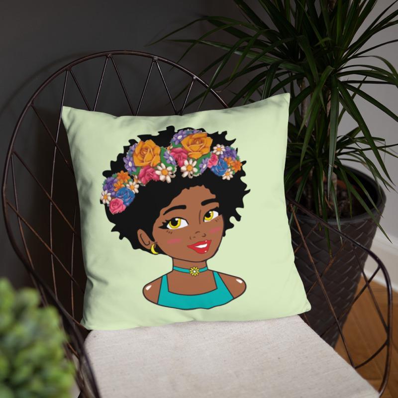 Filter Diva Square Pillow - Chocolate Ancestor