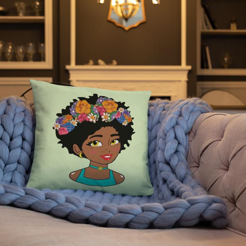 Filter Diva Square Pillow - Chocolate Ancestor
