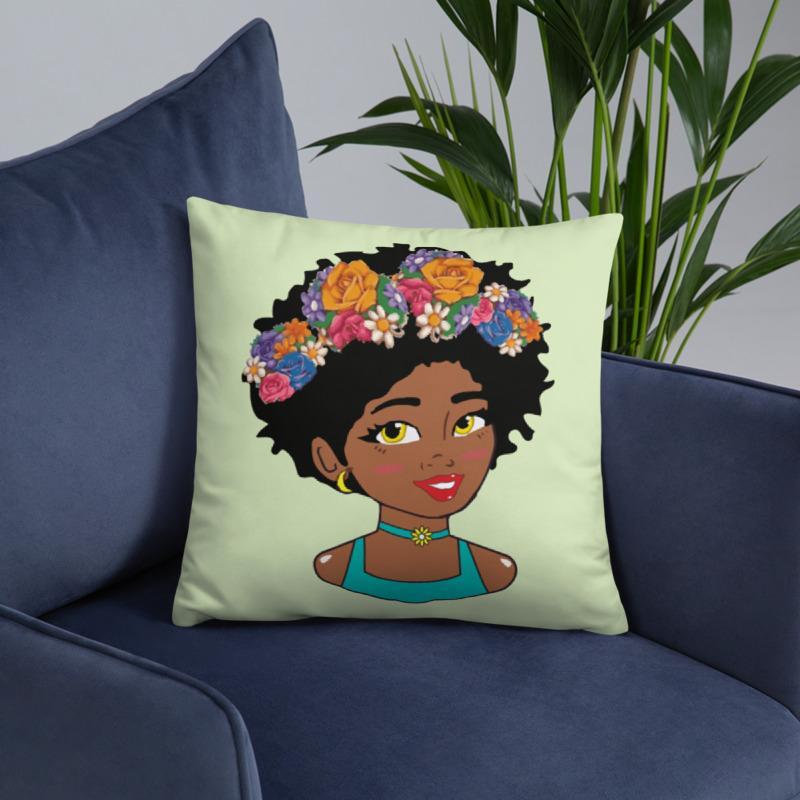 Filter Diva Square Pillow - Chocolate Ancestor