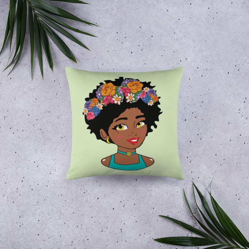Filter Diva Square Pillow - Chocolate Ancestor