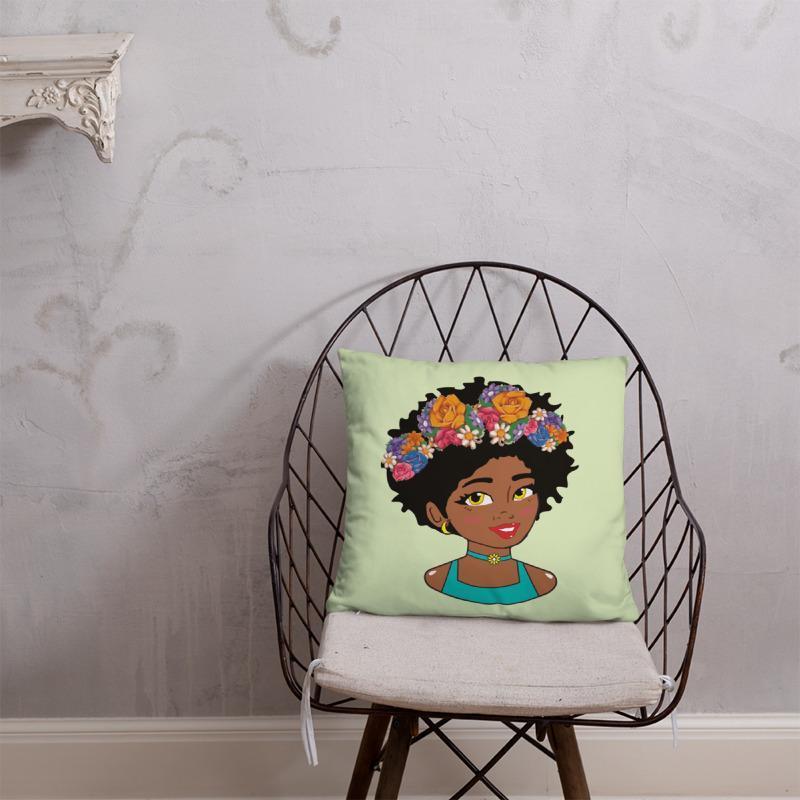 Filter Diva Square Pillow - Chocolate Ancestor