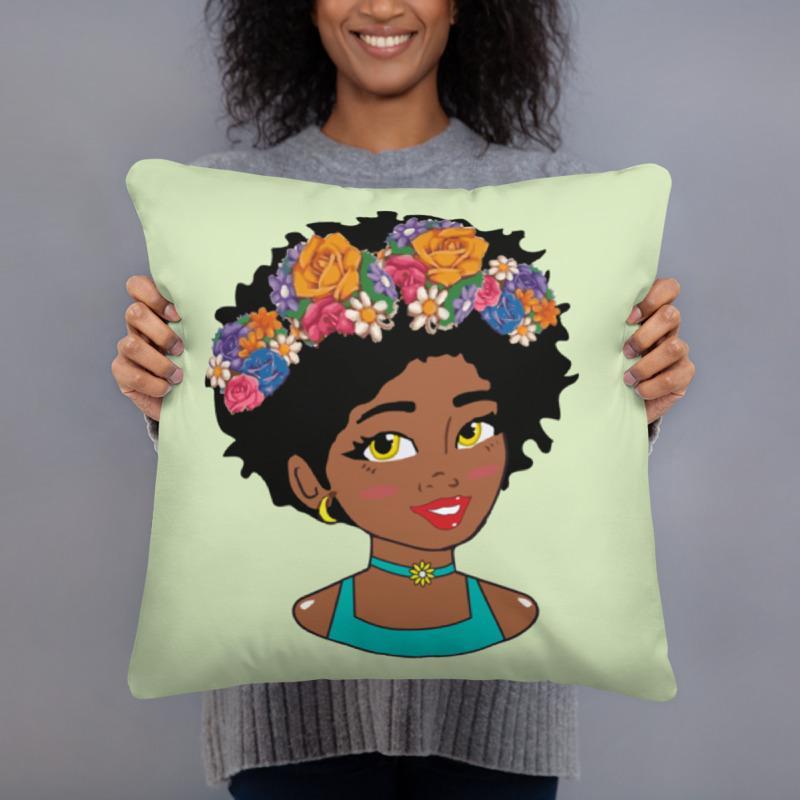 Filter Diva Square Pillow - Chocolate Ancestor