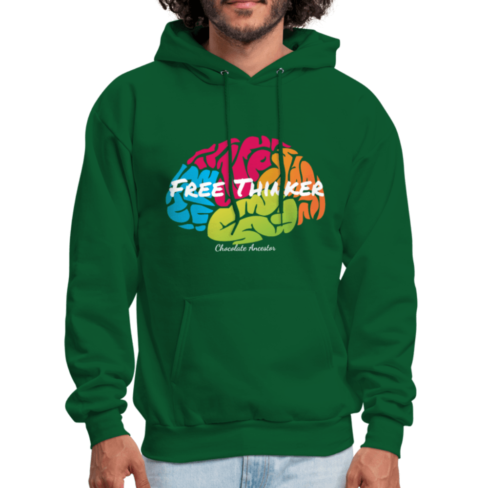 Free Thinker Unisex Hoodie (Style 2) - Chocolate Ancestor