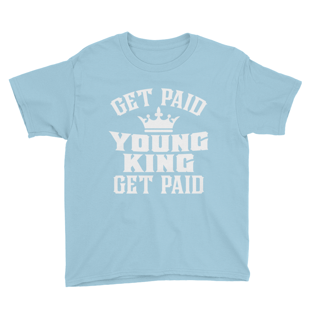Get Paid Young King Get Paid Youth Short Sleeve T-Shirt - Chocolate Ancestor