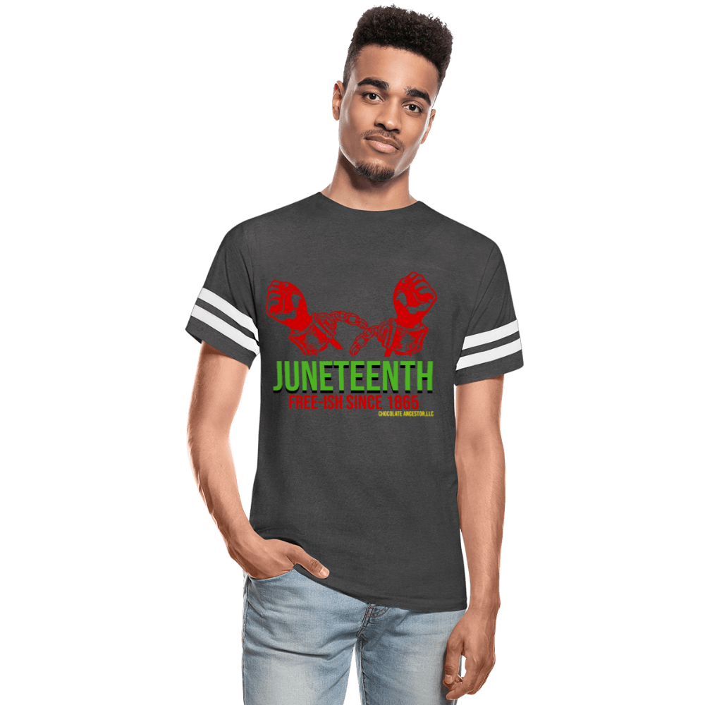 Juneteenth Free-ish Since 1865 Unisex Vintage Sport T-Shirt - Chocolate Ancestor
