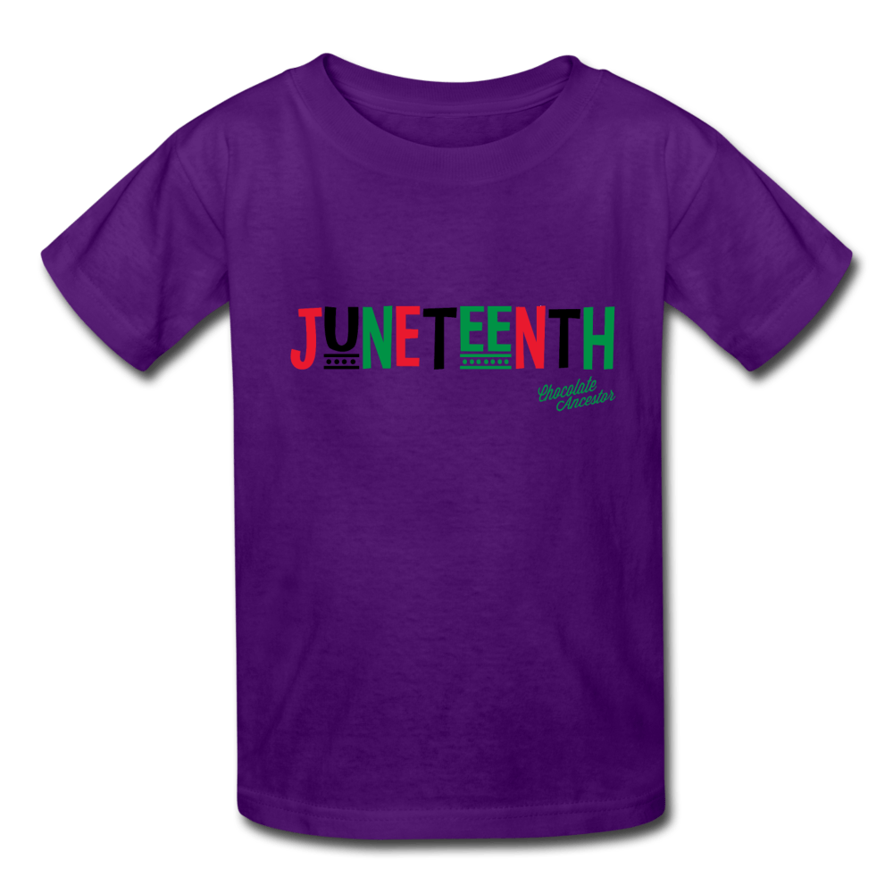 Juneteenth Pan African RBG Kids' T-Shirt - Chocolate Ancestor