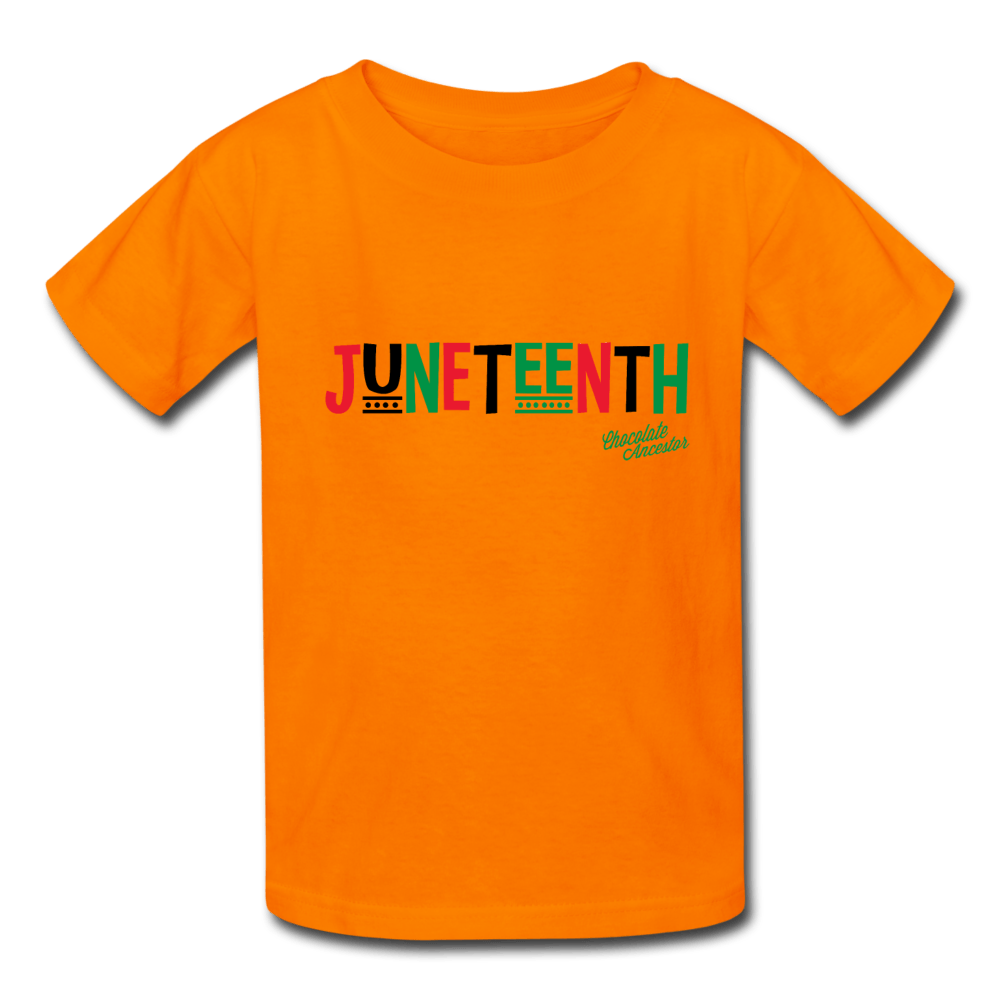 Juneteenth Pan African RBG Kids' T-Shirt - Chocolate Ancestor
