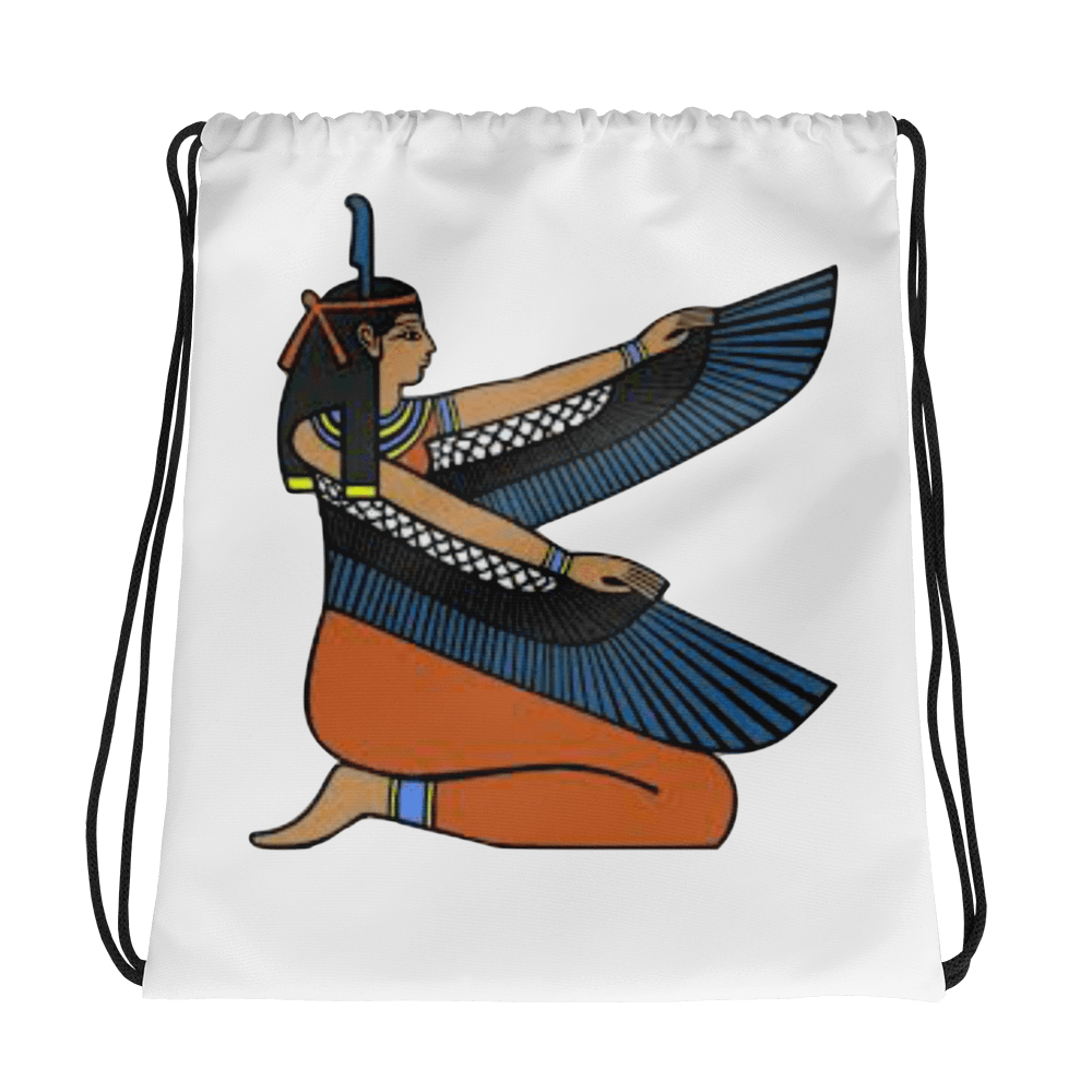 Ma'at Drawstring bag - Chocolate Ancestor