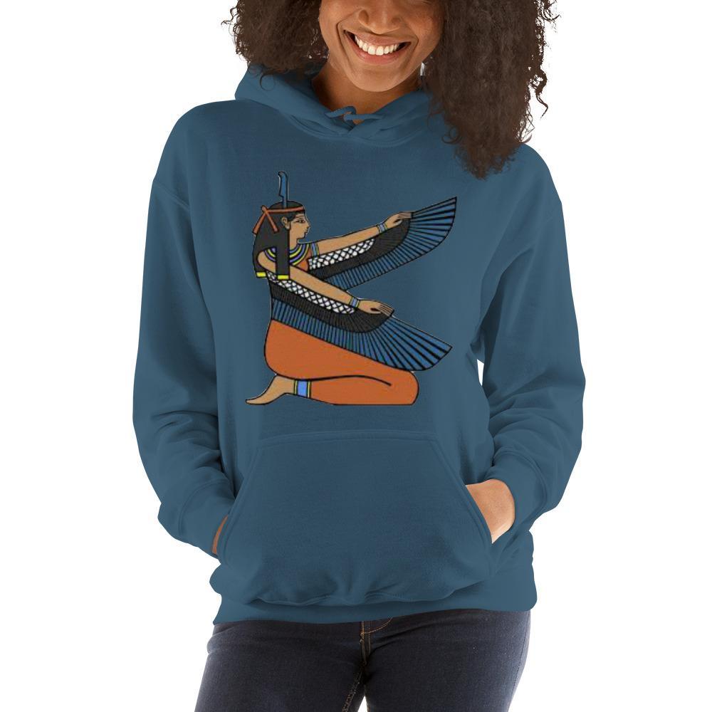 Ma'at Unisex Hooded Sweatshirt - Chocolate Ancestor