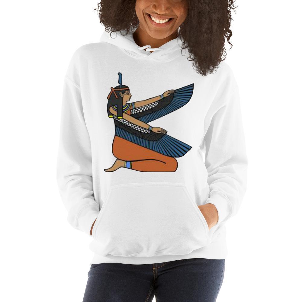 Ma'at Unisex Hooded Sweatshirt - Chocolate Ancestor