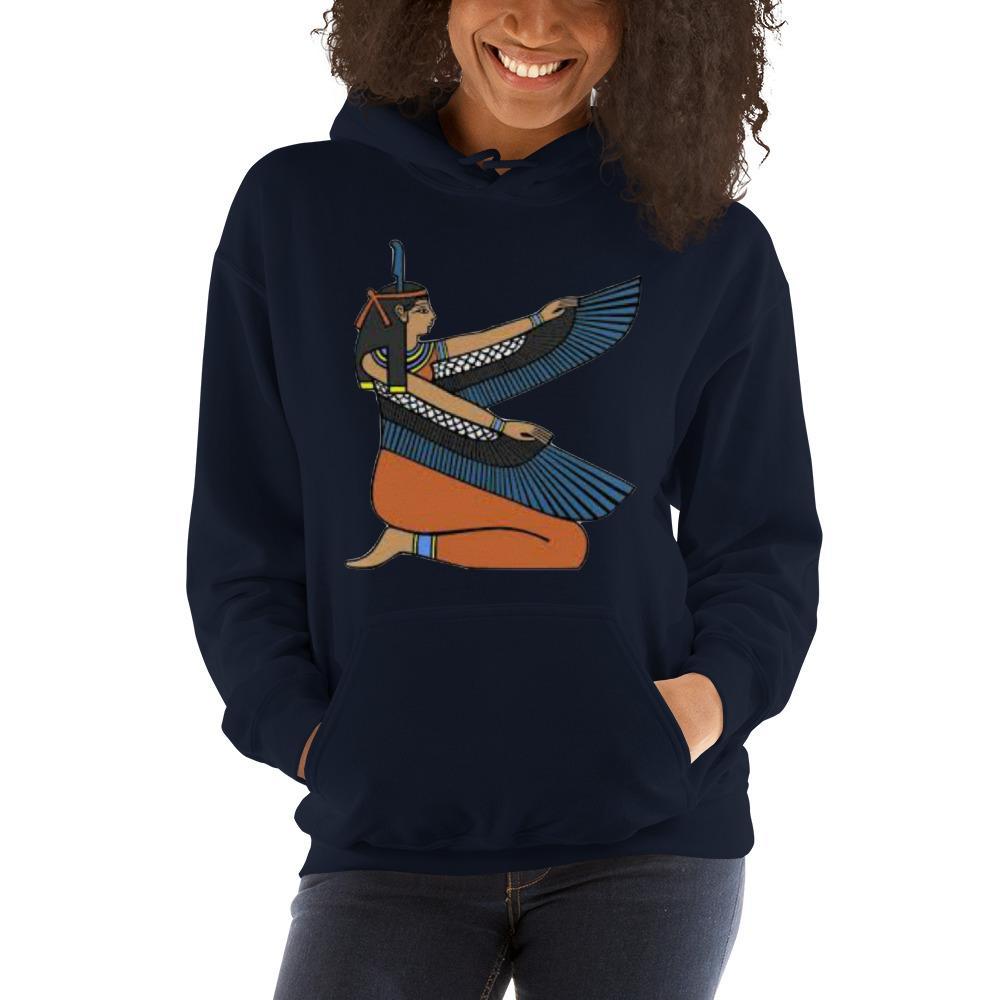 Ma'at Unisex Hooded Sweatshirt - Chocolate Ancestor