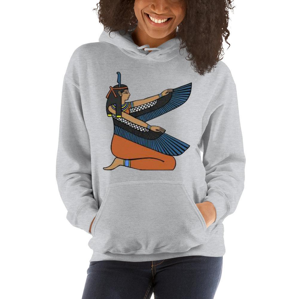 Ma'at Unisex Hooded Sweatshirt - Chocolate Ancestor