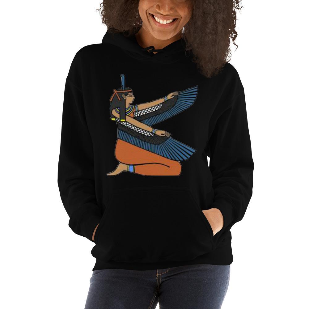 Ma'at Unisex Hooded Sweatshirt - Chocolate Ancestor