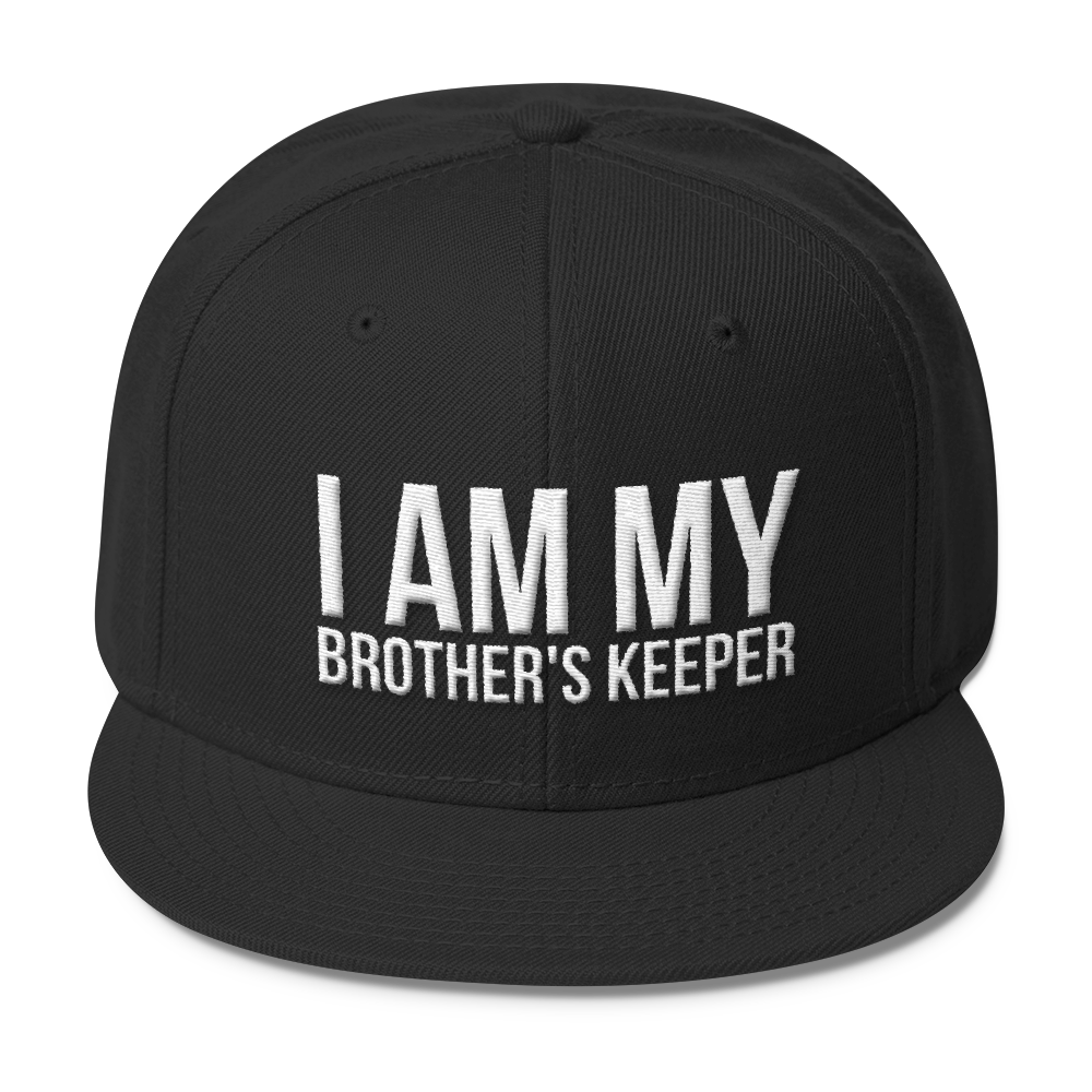 I Am My Brother's Keeper Wool Blend Snapback - Chocolate Ancestor