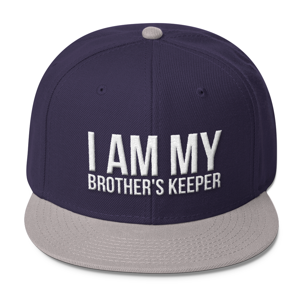 I Am My Brother's Keeper Wool Blend Snapback - Chocolate Ancestor