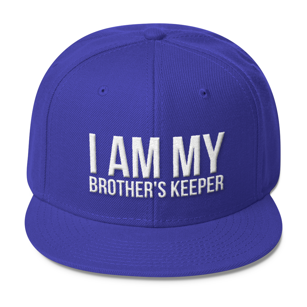 I Am My Brother's Keeper Wool Blend Snapback - Chocolate Ancestor