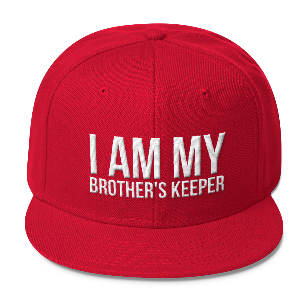 I Am My Brother's Keeper Wool Blend Snapback - Chocolate Ancestor